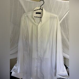 Burberry white tuxedo shirt